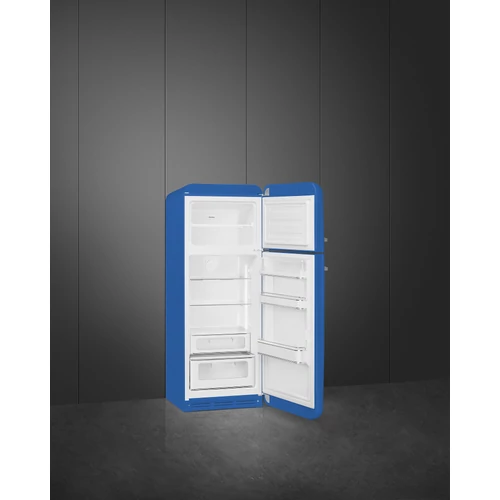 SMEG KOMBINÁLT HŰTŐ ÉS FAGYASZTÓ, retro, 60,1x172 cm, jobb oldali pántok, kék