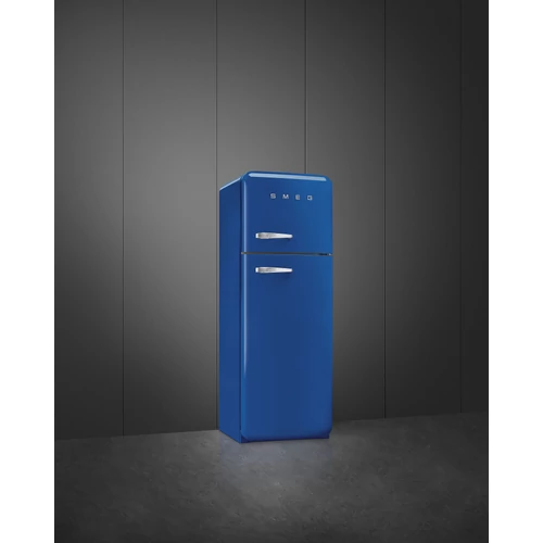SMEG KOMBINÁLT HŰTŐ ÉS FAGYASZTÓ, retro, 60,1x172 cm, jobb oldali pántok, kék