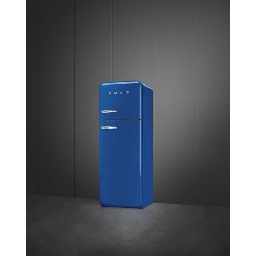 SMEG KOMBINÁLT HŰTŐ ÉS FAGYASZTÓ, retro, 60,1x172 cm, jobb oldali pántok, kék