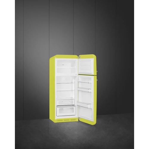SMEG KOMBINÁLT HŰTŐ ÉS FAGYASZTÓ, retro, 60,1x172 cm, jobb oldali pántok, lime zöld