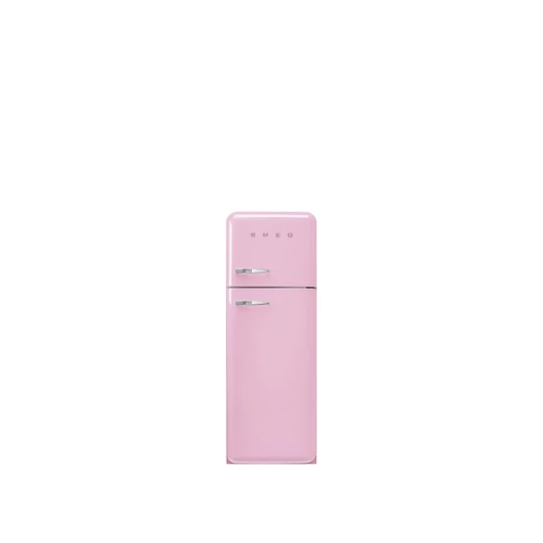 SMEG KOMBINÁLT HŰTŐ ÉS FAGYASZTÓ, retro, 60,1x172 cm, jobb oldali pántok, rózsaszín