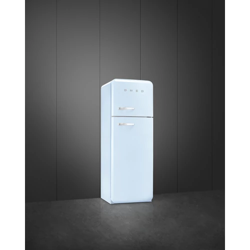 SMEG KOMBINÁLT HŰTŐ ÉS FAGYASZTÓ, retro, 60,1x172 cm, jobb oldali pántok, világoskék