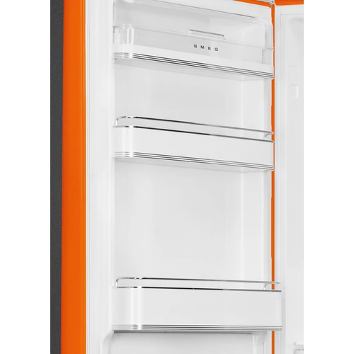 SMEG KOMBINÁLT HŰTŐ ÉS FAGYASZTÓ, retro, 60,1x196,8 cm, bal oldali pántok, narancssárga