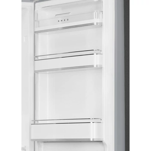 SMEG KOMBINÁLT HŰTŐ ÉS FAGYASZTÓ, retro, 60,1x196,8 cm, jobb oldali pántok, ezüst