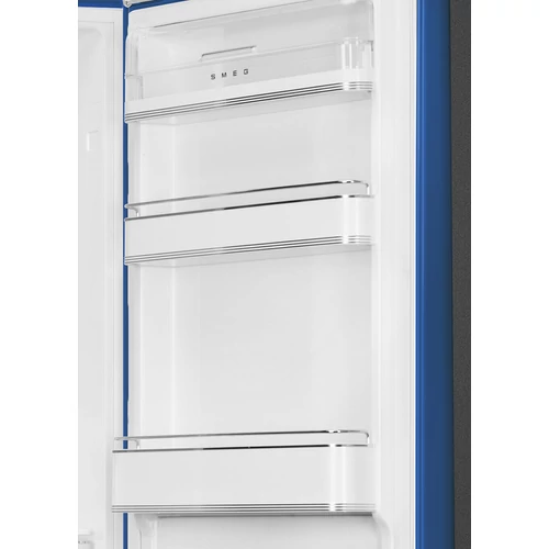 SMEG KOMBINÁLT HŰTŐ ÉS FAGYASZTÓ, retro, 60,1x196,8 cm, jobb oldali pántok, kék