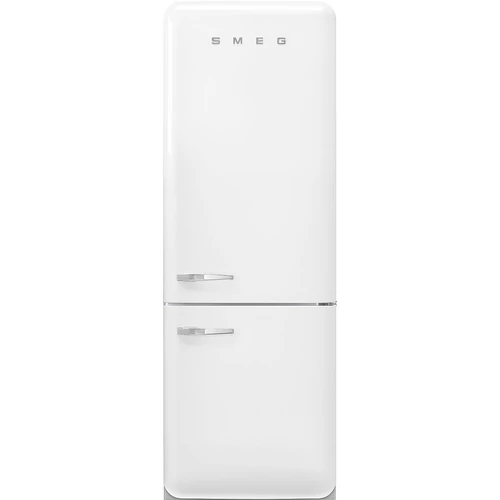 SMEG KOMBINÁLT HŰTŐ ÉS FAGYASZTÓ, retro, 70,6x205 cm, jobb oldali pántok,  fehér