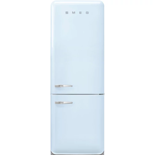 SMEG KOMBINÁLT HŰTŐ ÉS FAGYASZTÓ, retro, 70,6x205 cm, jobb oldali pántok,  világoskék