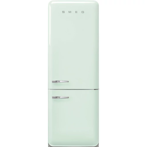 SMEG KOMBINÁLT HŰTŐ ÉS FAGYASZTÓ, retro, 70,6x205 cm, jobb oldali pántok,  világoszöld