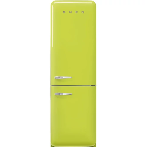 SMEG KOMBINÁLT HŰTŐ ÉS FAGYASZTÓ, 60,1x196,8 cm, jobb oldali pántok, lime zöld