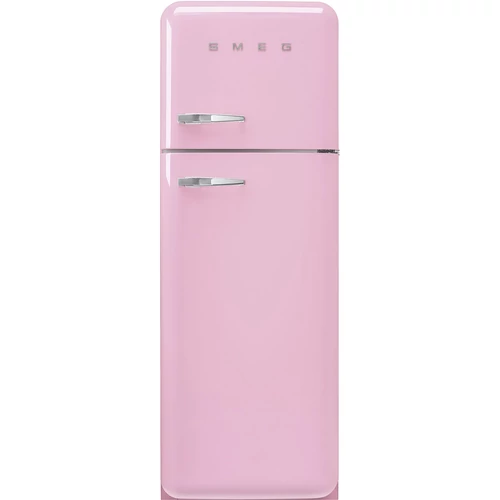 SMEG KOMBINÁLT HŰTŐ ÉS FAGYASZTÓ, retro, 60,1x172 cm, jobb oldali pántok, rózsaszín