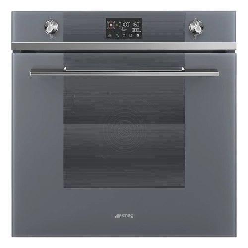 SMEG KOMBINÁLT MIKROHULLÁMÚ SÜTŐ,Linea design, 11+1 funkció, LCD kijelző, ezüstszürke üveg