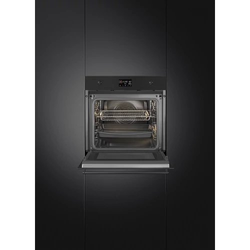 SMEG KOMBINÁLT MIKROHULLÁMÚ SÜTŐ, Classica design, Galileo, 60 cm, ES LCD, matt fekete