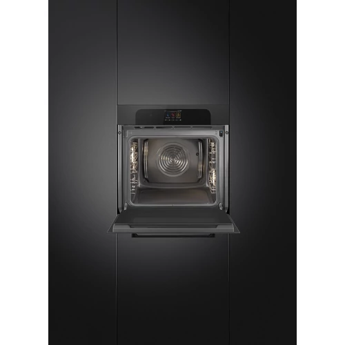 SMEG KOMBINÁLT PIROLITIKUS SÜTŐ, GŐZFUNKCIÓVAL, Musa design, Galileo, 60 cm, TFT, fekete