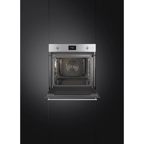 SMEG KOMBINÁLT SÜTŐ, GŐZFUNKCIÓVAL, Classica design, Galileo, 60 cm, CS LCD, inox
