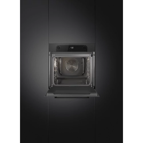 SMEG KOMBINÁLT SÜTŐ, GŐZFUNKCIÓVAL, Musa design, Galileo, 60 cm, fekete, Schuko