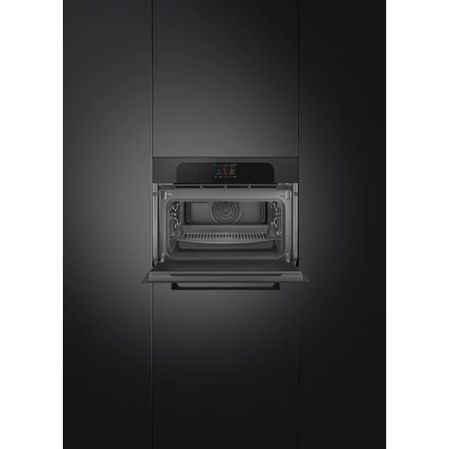 SMEG KOMPAKT KOMBINÁLT GŐZSÜTŐ, Musa design, Galileo, 45 cm, fekete