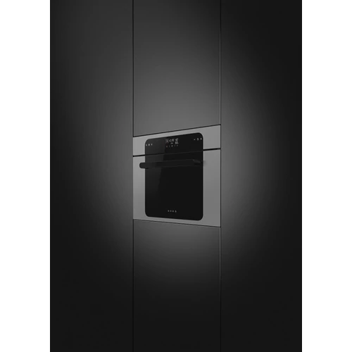 SMEG KOMPAKT KOMBINÁLT MIKROHULLÁMÚ SÜTŐ, Musa design, Galileo, 45 cm, ES LCD, ezüst/fekete