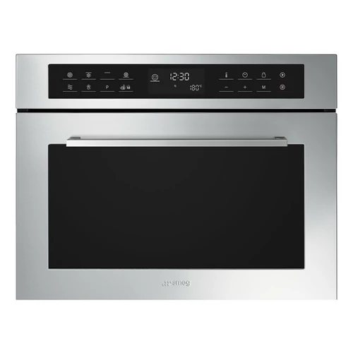 SMEG KOMPAKT KOMBINÁLT MIKROHULLÁMÚ SÜTŐ, Selezione design, 45 cm, ES LCD, inox