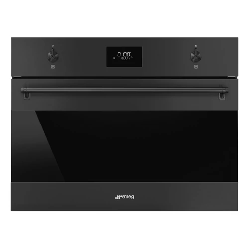 SMEG KOMPAKT MIKROHULLÁMÚ SÜTŐ, Classica design, Galileo, 45 cm, CS LCD, fekete