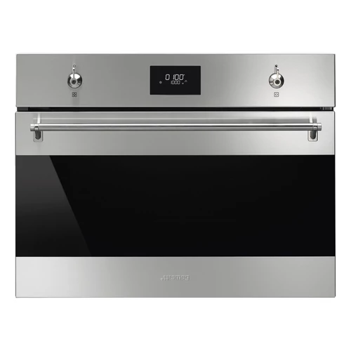 SMEG KOMPAKT MIKROHULLÁMÚ SÜTŐ, Classica design, Galileo, 45 cm, CS LCD, inox