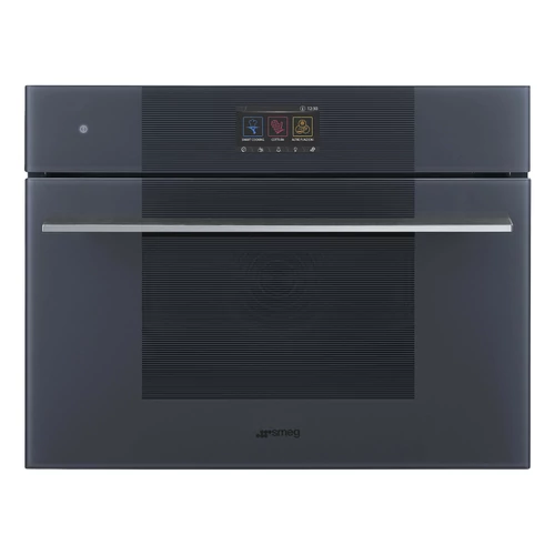 SMEG KOMPAKT OMNICHEF HÁROM AZ EGYBEN SÜTŐ, Linea design, Galileo, 45 cm, TFT, neptune szürke üveg