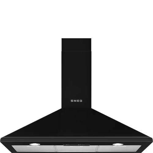 SMEG KÜRTŐS PÁRAELSZÍVÓ, Victoria design, 90 cm, tolókapcsolós vezérlés, fekete