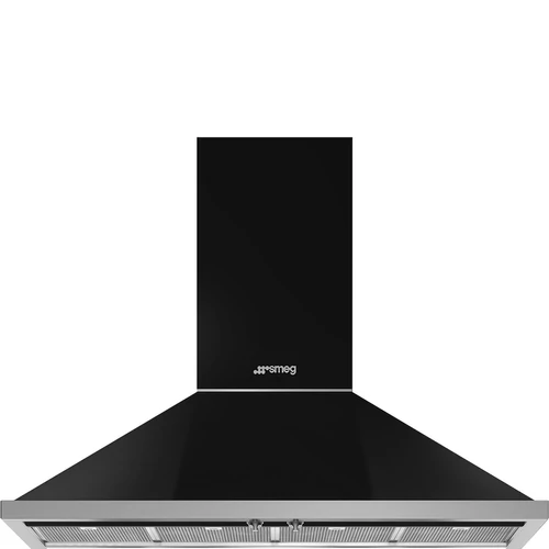 SMEG KÜRTŐS PÁRAELSZÍVÓ, Portofino design, 120 cm, fekete