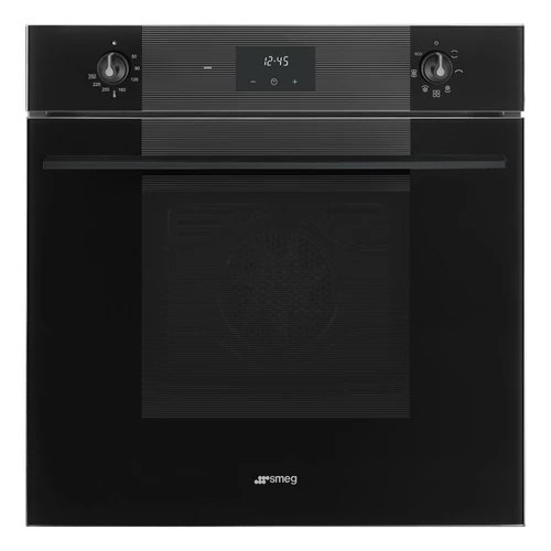 SMEG LÉGKEVERÉSES SÜTŐ, Linea design, 60 cm, ES LCD, mélyfekete üveg