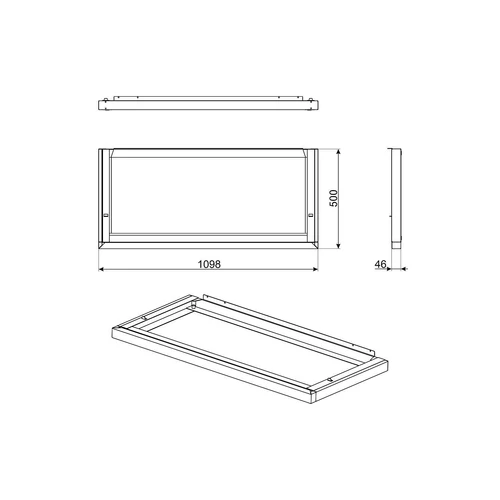 SMEG MAGASSÁGNÖVELŐ LÁBAZATI ELEM VICTORIA TR4110 COOKERHEZ, 950 mm-re magasít, 4 cm