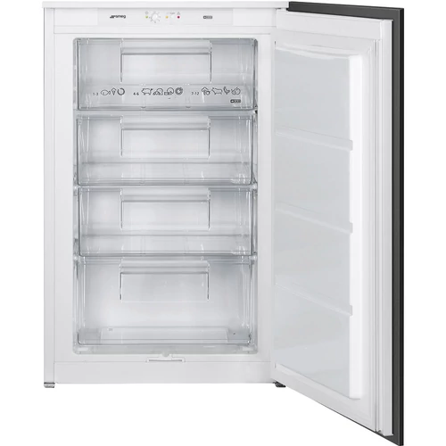 SMEG MUNKALAP ALÁ ÉPÍTHETŐ FAGYASZTÓ, 54x87,3 cm, fordítható ajtó, fehér