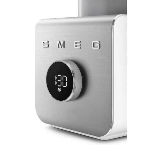 SMEG NAGY TELJESÍTMÉNYŰ TURMIXGÉP, Collezione design, vákuumszivattyú alaptartozék, matt fehér