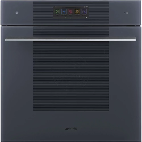 SMEG OMNICHEF HÁROM AZ EGYBEN SÜTŐ, Linea design, Galileo, 60 cm, nagy TFT, neptune szürke üveg