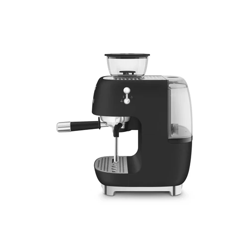 SMEG ŐRLŐVEL KOMBINÁLT ESPRESSO KÁVÉFŐZŐ, retro, matt fekete