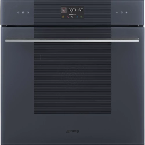 SMEG PIROLITIKUS HŐLÉGKEVERÉSES SÜTŐ, Linea design, Galileo, 60 cm, ES LCD, neptune szürke üveg