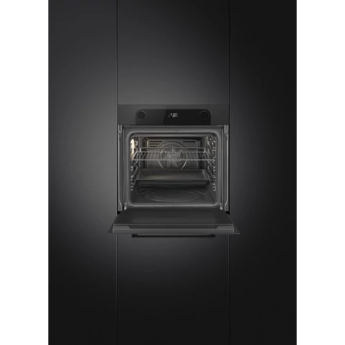 SMEG PIROLITIKUS HŐLÉGKEVERÉSES SÜTŐ, Musa design, 60 cm, fekete