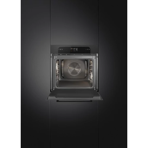 SMEG PIROLITIKUS HŐLÉGKEVERÉSES SÜTŐ, Musa design, Galileo, 60 cm, 10 funkció, ES LCD, fekete, Schuko