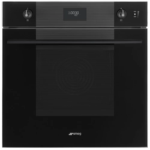SMEG KOMBINÁLT PIROLITIKUS SÜTŐ, GŐZFUNKCIÓVAL, Linea design, Galileo, 60 cm, CS LCD, mélyfekete üveg