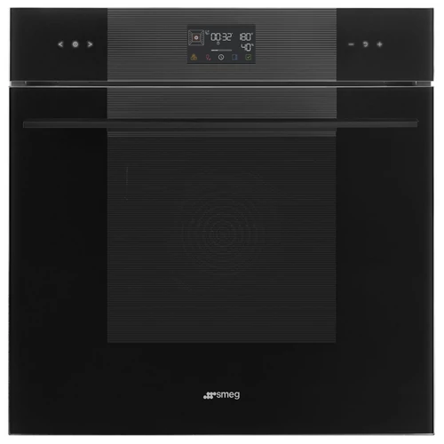 SMEG PIROLITIKUS KOMBINÁLT SÜTŐ, GŐZFUNKCIÓVAL, Linea design, Galileo, 60 cm, ES LCD, mélyfekete üveg