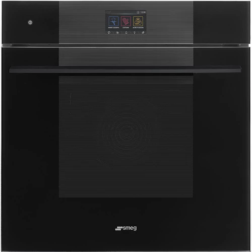 SMEG PIROLITIKUS KOMBINÁLT SÜTŐ, GŐZFUNKCIÓVAL, Linea design, Galileo, 60 cm, TFT, mélyfekete üveg