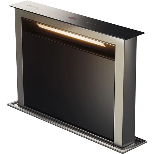 SMEG PULTBA SÜLLYESZTHETŐ PÁRAELSZÍVÓ, Universal design, 60 cm, inox készülékház, fekete