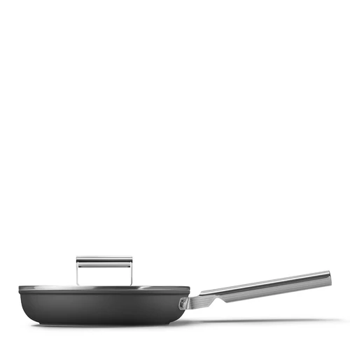 SMEG SERPENYŐ, 24 cm, rozsdamentes acél fogantyú, matt fekete