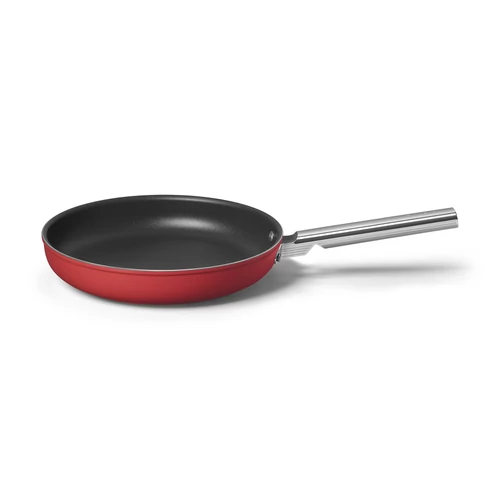 SMEG SERPENYŐ, retro, 30 cm, rozsdamentes acél fogantyúval, red