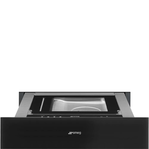 SMEG SOUS VIDE FIÓK, Linea design, vákuum fiók, 15 cm, mélyfekete üveg