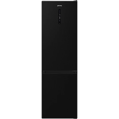 SMEG SZABADONÁLLÓ HŰTŐ ÉS FAGYASZTÓ, 60x200 cm, Active Ion, Life Plus zóna, külső kijelző, sötét inox front, inox oldal
