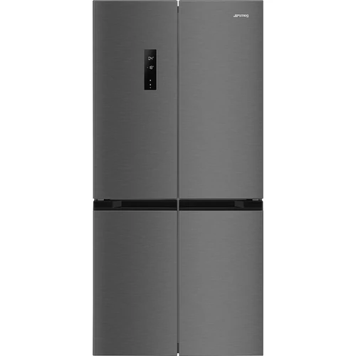 SMEG SZABADONÁLLÓ HŰTŐ ÉS FAGYASZTÓ, 84x179 cm, D energiaosztály, sötét inox
