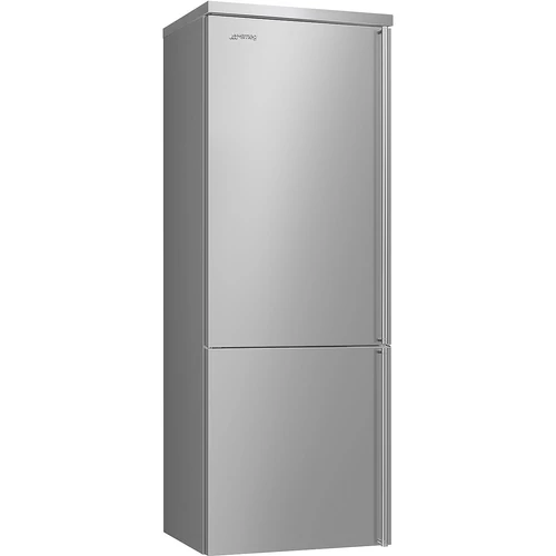 SMEG SZABADONÁLLÓ HŰTŐ ÉS FAGYASZTÓ, Classic design, 70x90 cm, bal oldali pántok, inox