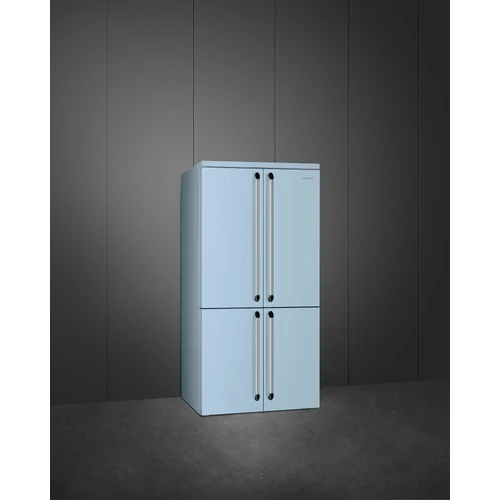 SMEG SZABADONÁLLÓ HŰTŐ ÉS FAGYASZTÓ, Victoria design, 91,5x187 cm, világoskék