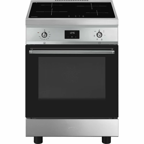 SMEG SZABADONÁLLÓ TŰZHELY, Classica design, 60 cm, 1 sütőtér, indukciós főzőlap, 6 funkció, inox