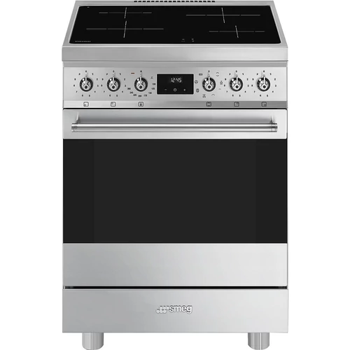 SMEG SZABADONÁLLÓ TŰZHELY, Classica design, 60 cm, 1 sütőtér, indukciós főzőlap, inox