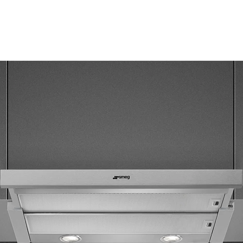 SMEG TELESZKÓPOS KIHÚZHATÓ PÁRAELSZÍVÓ, Universal design, 60 cm, B energiaosztály, inox